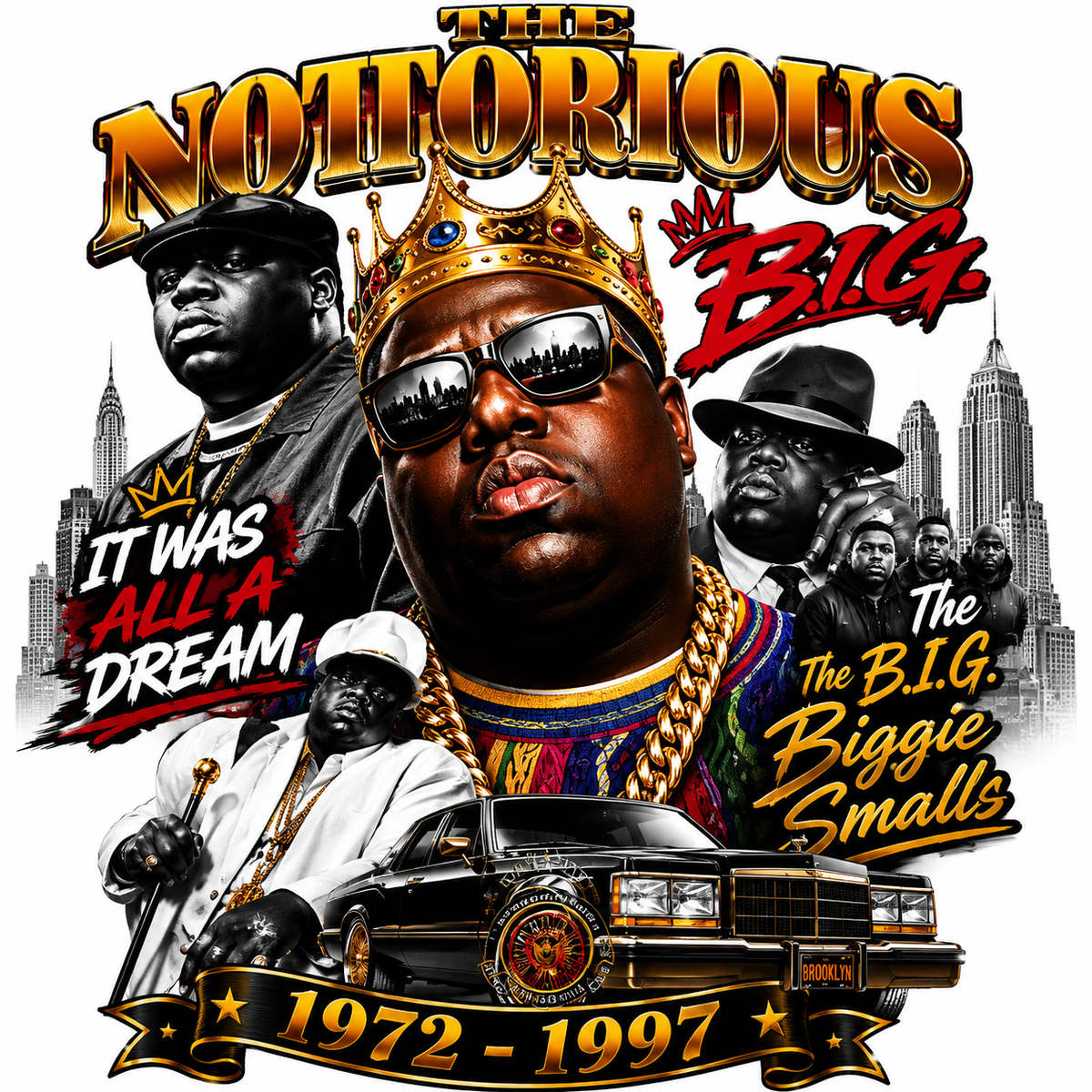 Notorious B.I.G. Tribute Graphic T-Shirt