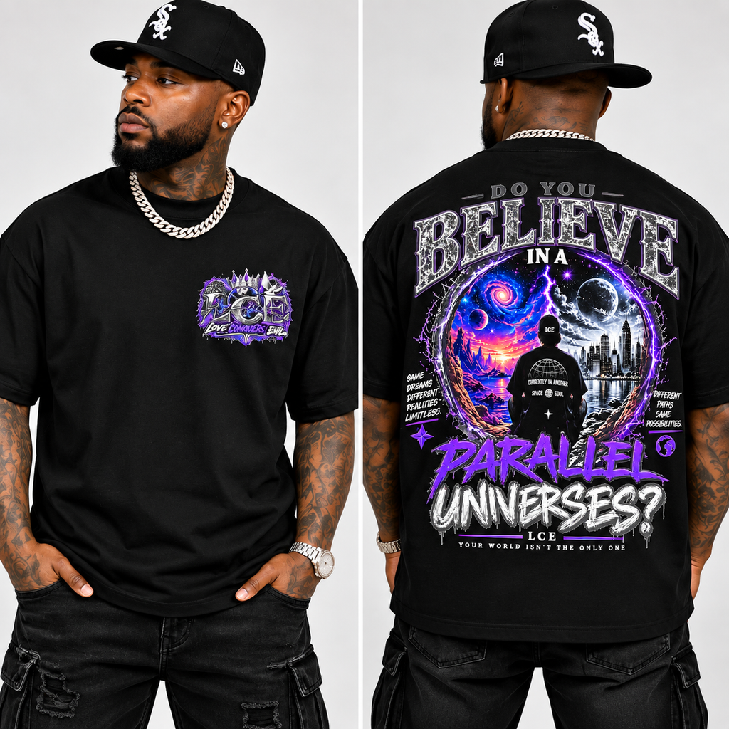 LCE “Parallel Universe” Heavyweight T-Shirt – Black